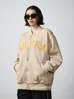 VARSITY ARCH LOGO JERSEY VARSITY JACKET