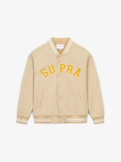 VARSITY ARCH LOGO JERSEY VARSITY JACKET