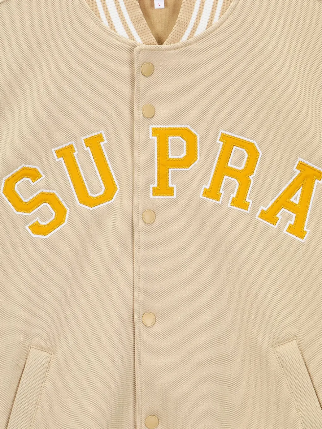 VARSITY ARCH LOGO JERSEY VARSITY JACKET