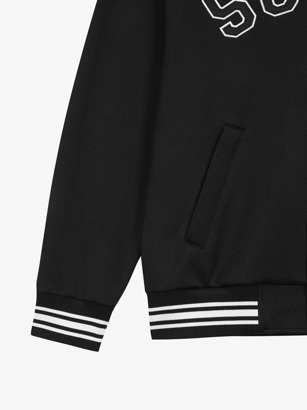 VARSITY ARCH LOGO JERSEY VARSITY JACKET