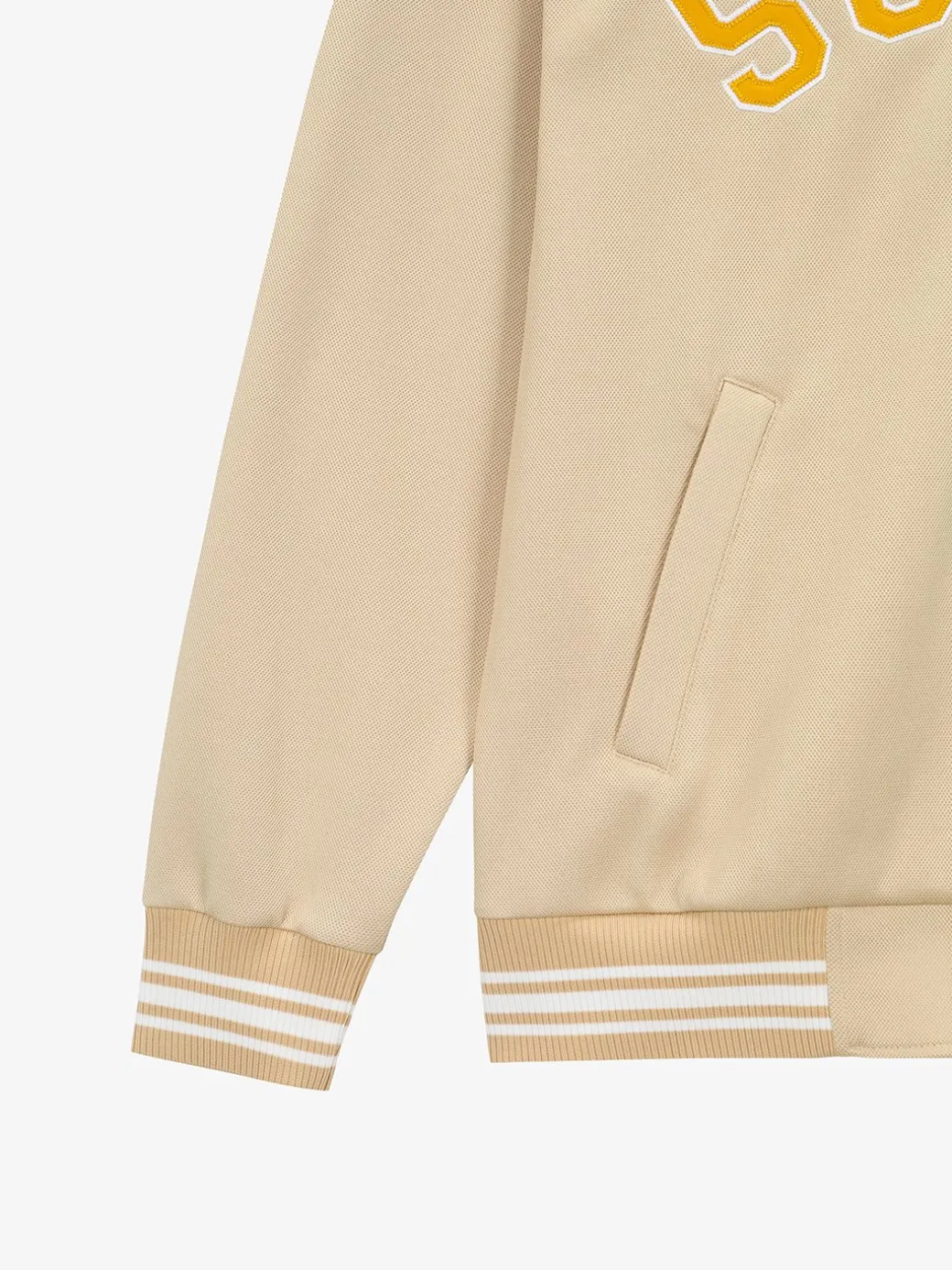 VARSITY ARCH LOGO JERSEY VARSITY JACKET