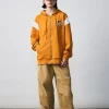 VARSITY ARCH LOGO ZIP UP HOODIE