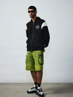 VARSITY ARCH LOGO ZIP UP HOODIE
