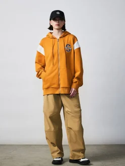 VARSITY ARCH LOGO ZIP UP HOODIE