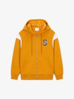 VARSITY ARCH LOGO ZIP UP HOODIE