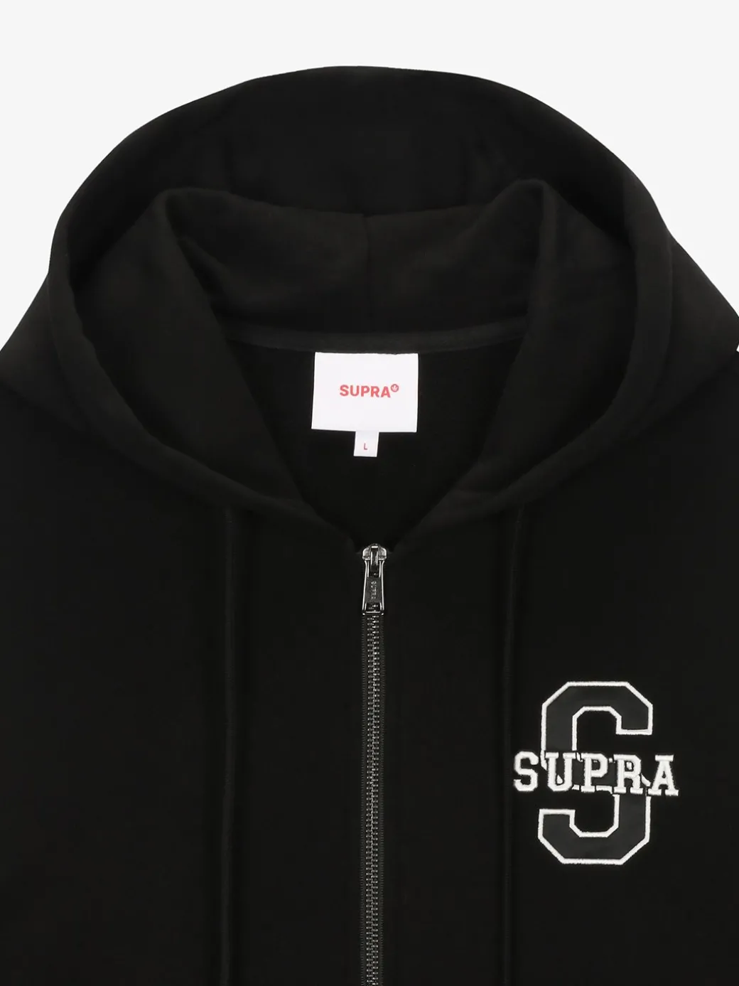 VARSITY ARCH LOGO ZIP UP HOODIE