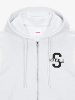 VARSITY ARCH LOGO ZIP UP HOODIE
