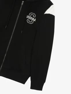 VARSITY ARCH LOGO ZIP UP HOODIE