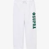 VARSITY BIG LETTERING SEMI WIDE PANTS