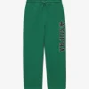 VARSITY BIG LETTERING SEMI WIDE PANTS