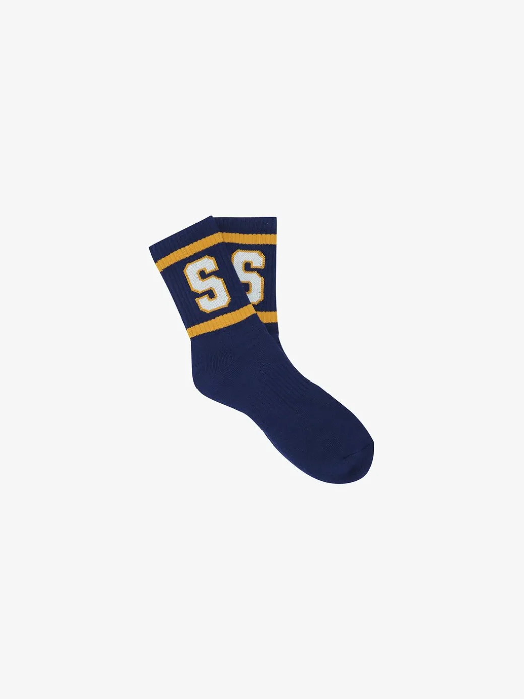 VARSITY DOUBLE STRIPE LOGO SOCKS