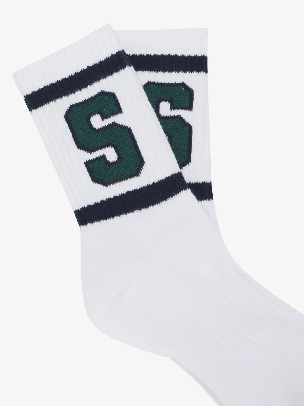 VARSITY DOUBLE STRIPE LOGO SOCKS