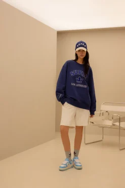 VARSITY OVER FIT SWEATSHRIT