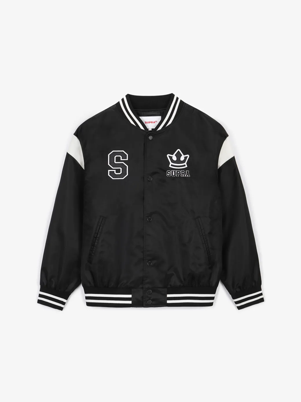 VARSITY SHOULDER BLOCK NYLON VARSITY JACKET