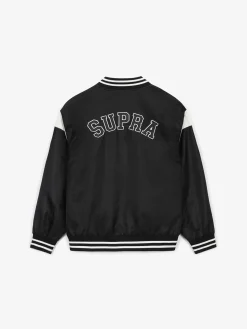 VARSITY SHOULDER BLOCK NYLON VARSITY JACKET
