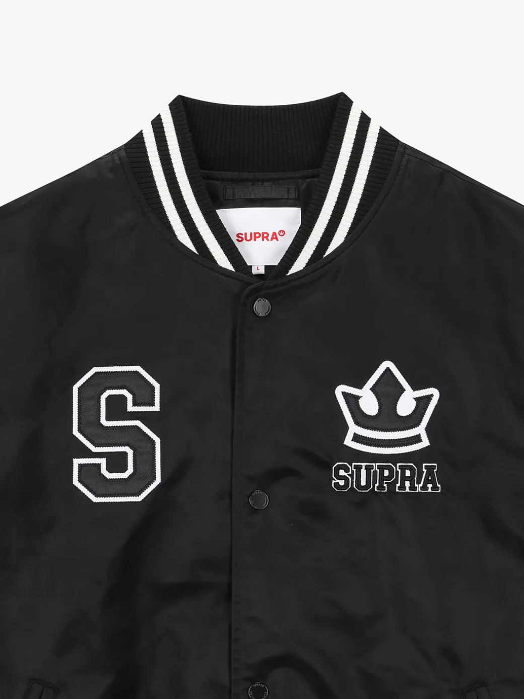VARSITY SHOULDER BLOCK NYLON VARSITY JACKET