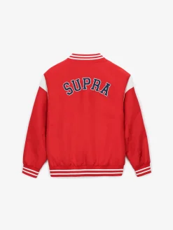 VARSITY SHOULDER BLOCK NYLON VARSITY JACKET