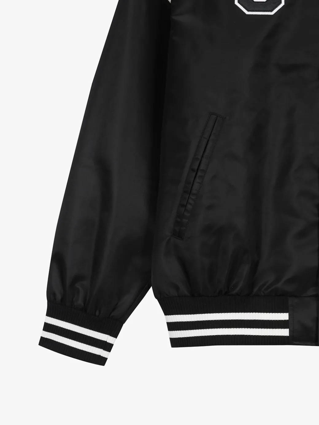 VARSITY SHOULDER BLOCK NYLON VARSITY JACKET