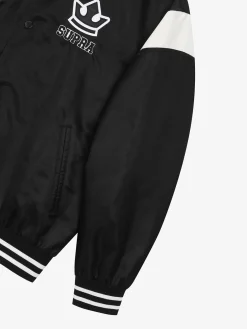 VARSITY SHOULDER BLOCK NYLON VARSITY JACKET