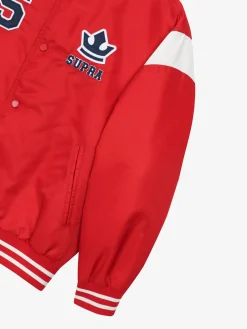 VARSITY SHOULDER BLOCK NYLON VARSITY JACKET