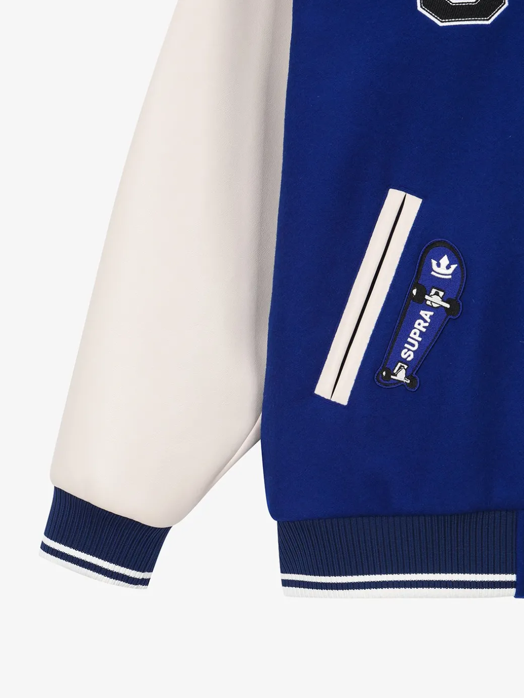 VARSITY SIMPLE S LOGO WOOL VARSITY JACKET