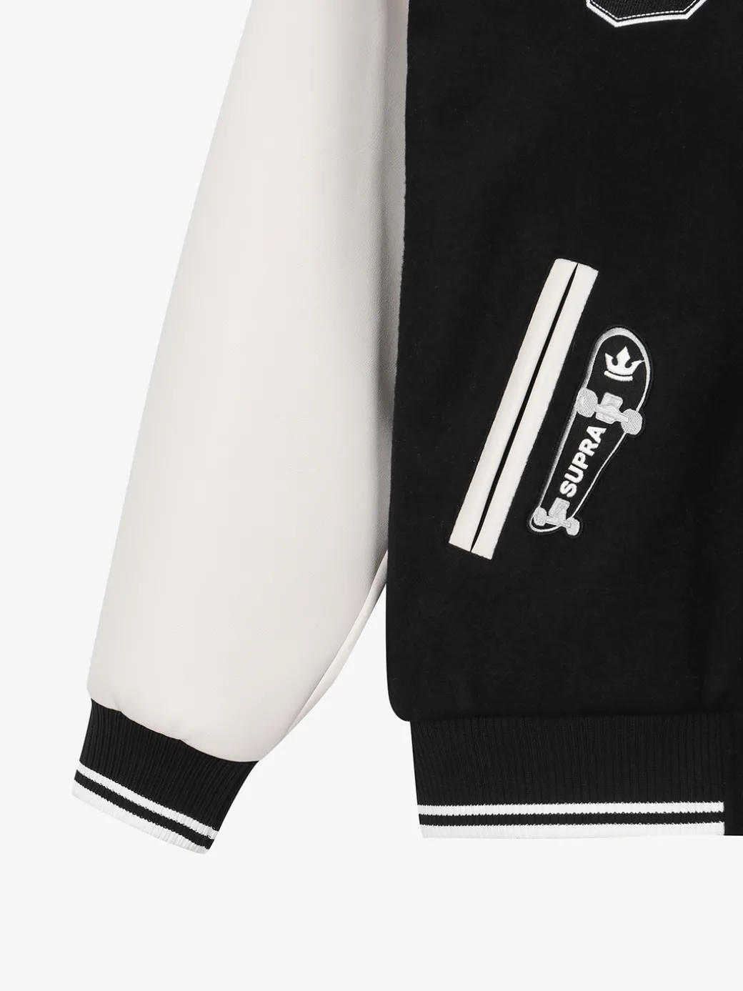 VARSITY SIMPLE S LOGO WOOL VARSITY JACKET