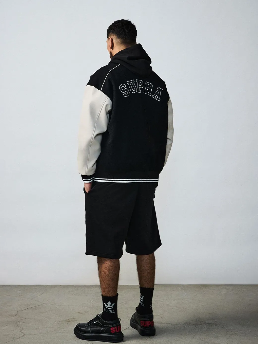 VARSITY SIMPLE S LOGO WOOL VARSITY JACKET