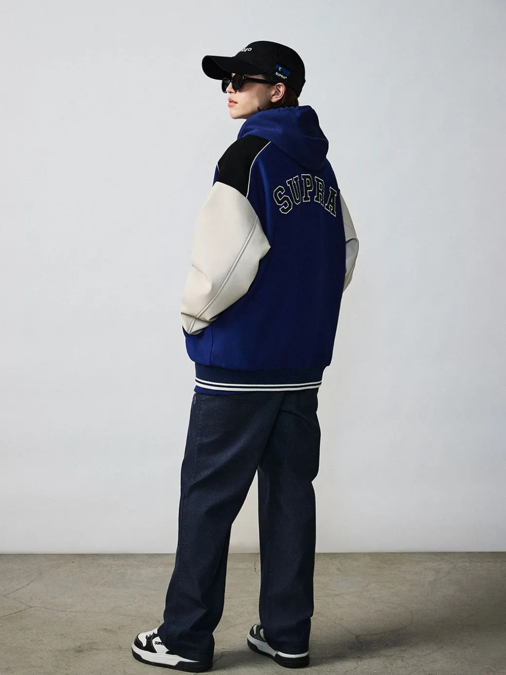VARSITY SIMPLE S LOGO WOOL VARSITY JACKET
