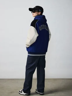 VARSITY SIMPLE S LOGO WOOL VARSITY JACKET