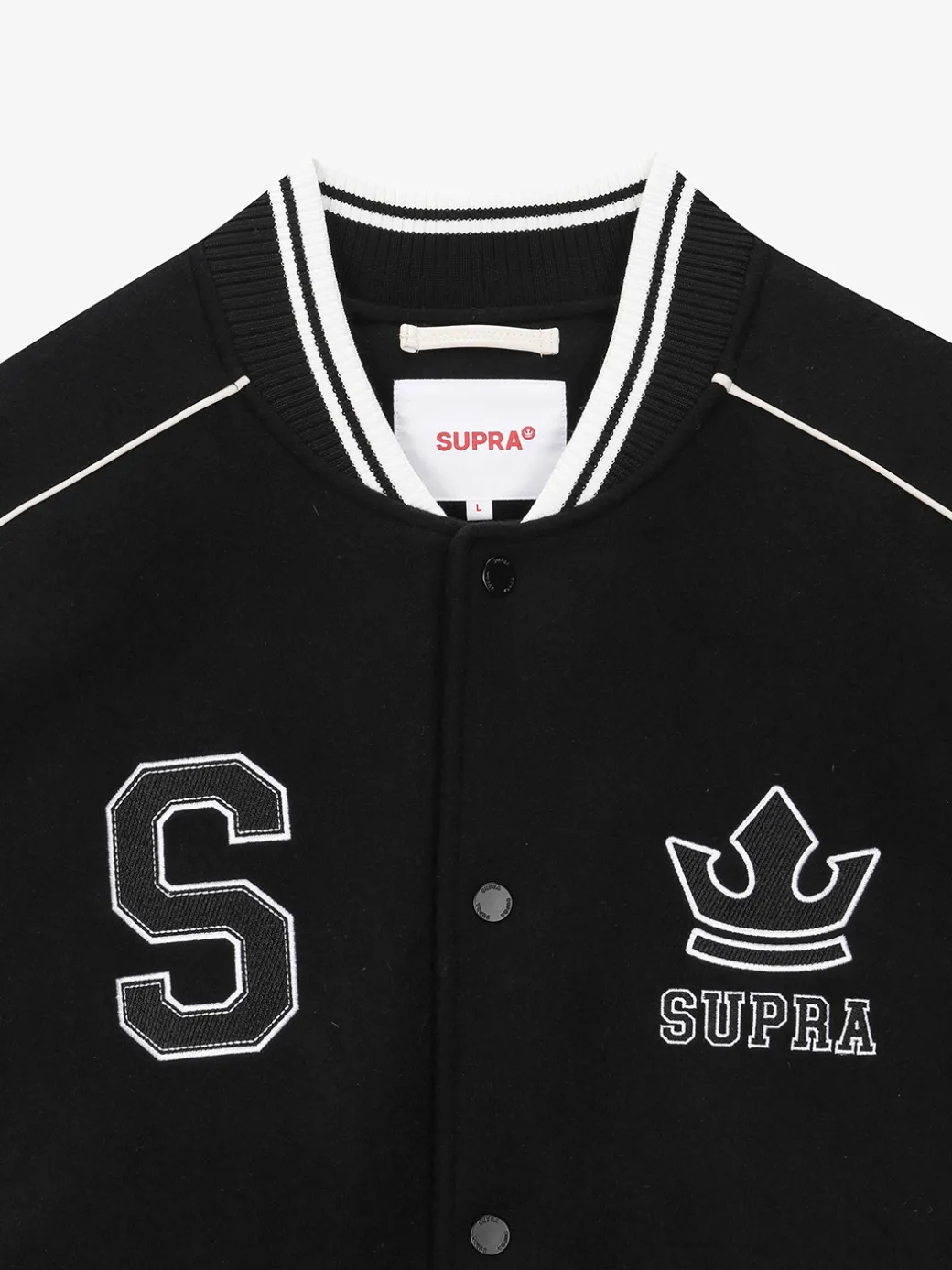 VARSITY SIMPLE S LOGO WOOL VARSITY JACKET