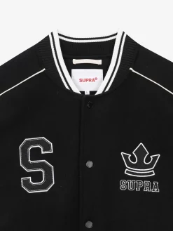 VARSITY SIMPLE S LOGO WOOL VARSITY JACKET