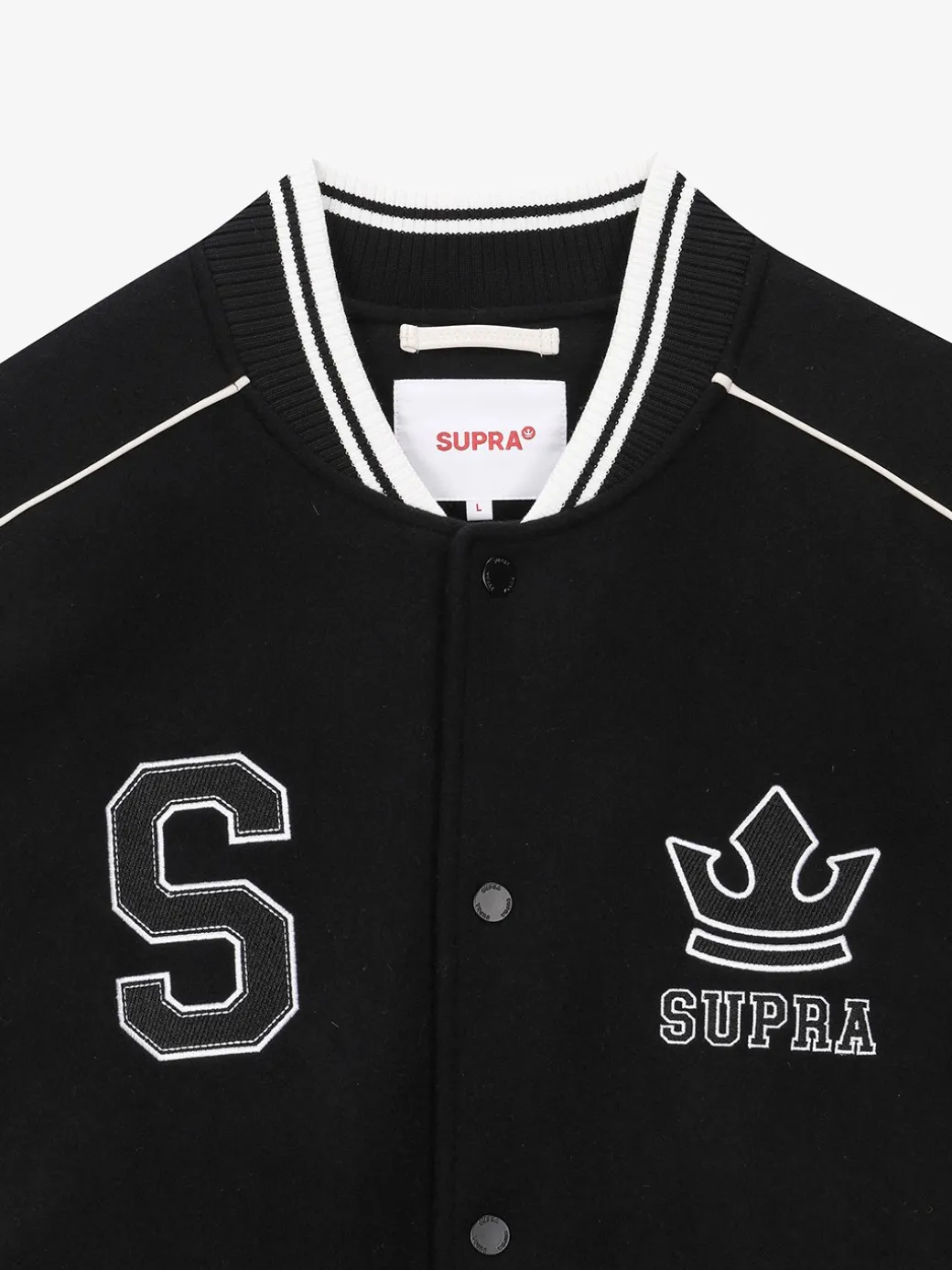 VARSITY SIMPLE S LOGO WOOL VARSITY JACKET