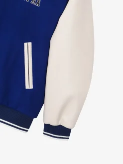 VARSITY SIMPLE S LOGO WOOL VARSITY JACKET