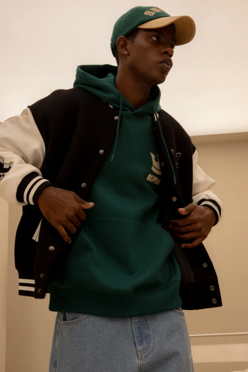VARSITY UNSTRUCTURED COLOR BLOCK CAP