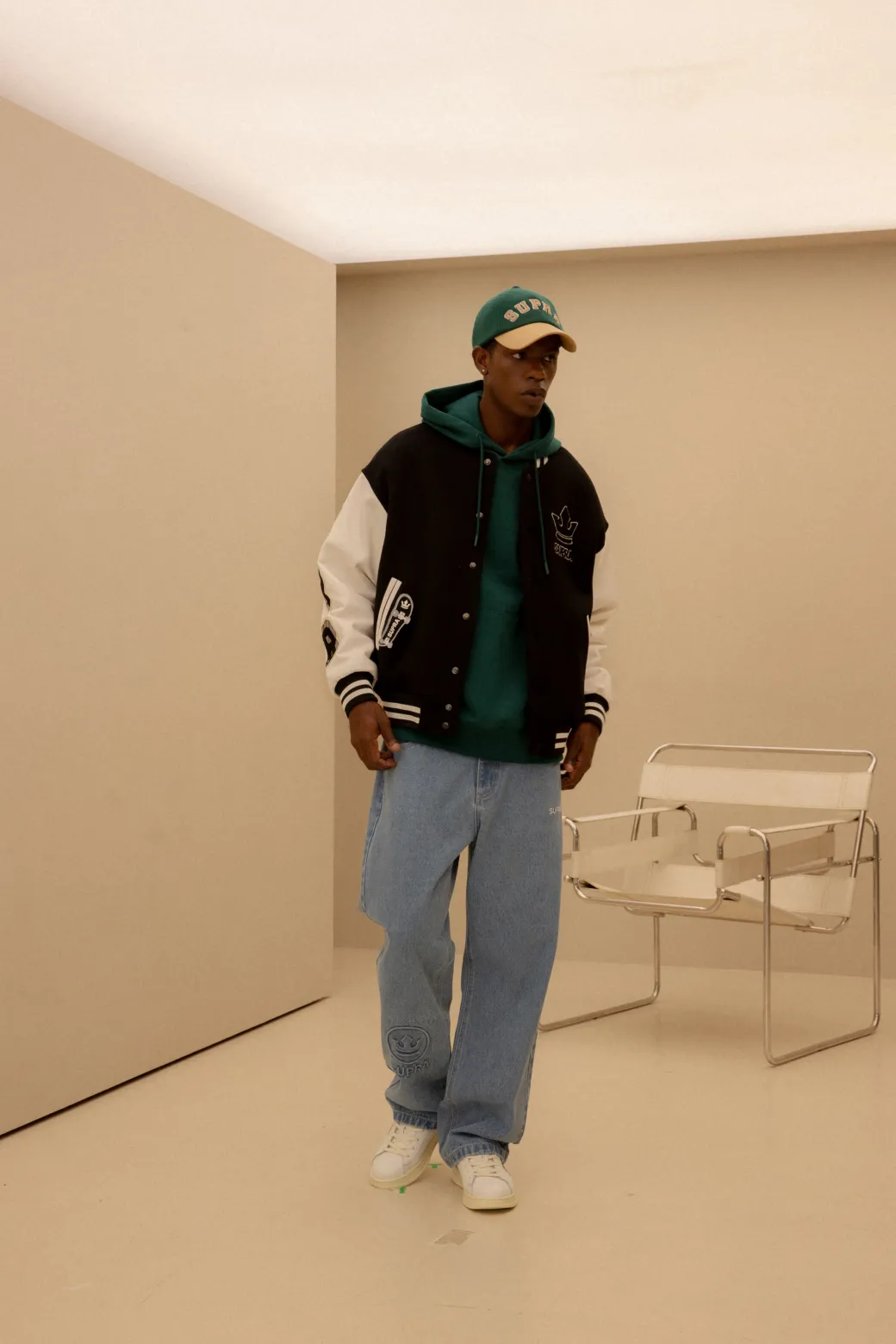 VARSITY UNSTRUCTURED COLOR BLOCK CAP