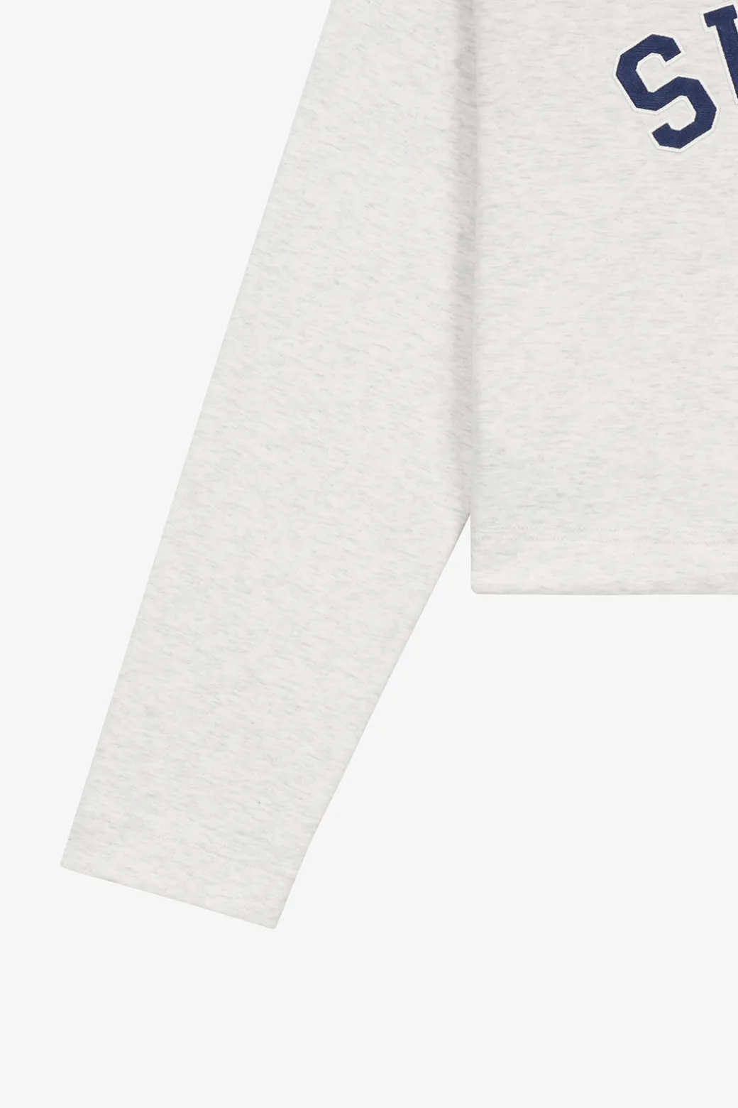VARSITY WOMEN ARCH LOGO CROP SWEATSHIRTS